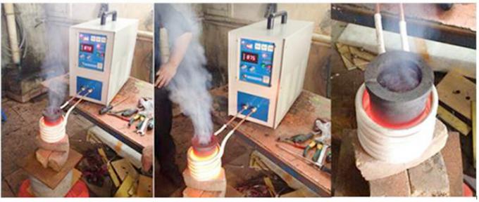 携帯用誘導の金の溶ける炉2kg Mletingの1800の℃の金の溶ける機械