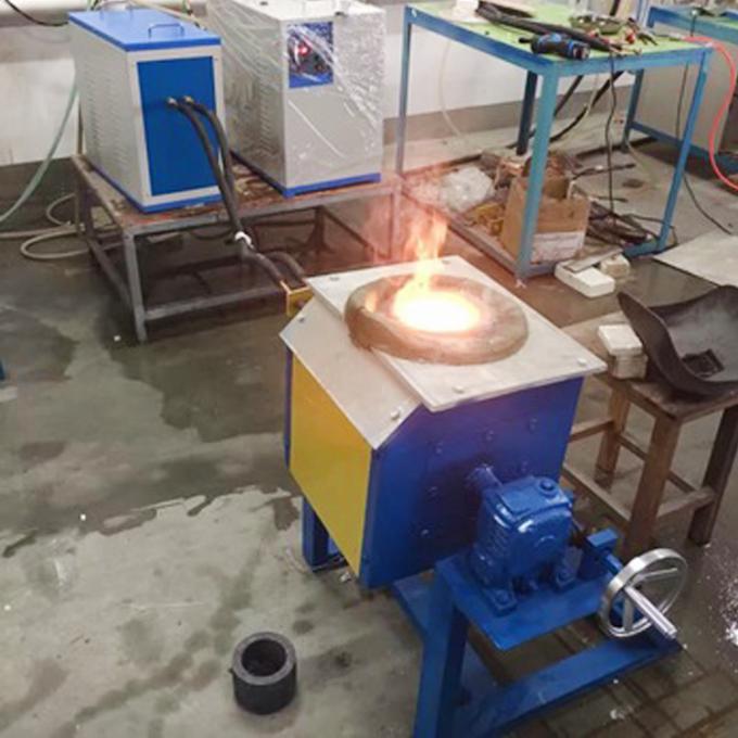 システムを傾けるモーターを搭載する製錬装置IGBTモジュール制御100kg銅の製錬機械