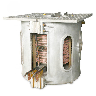 1800C 500kg Medium Frequency Induction Melting Furnace For Steel Melting